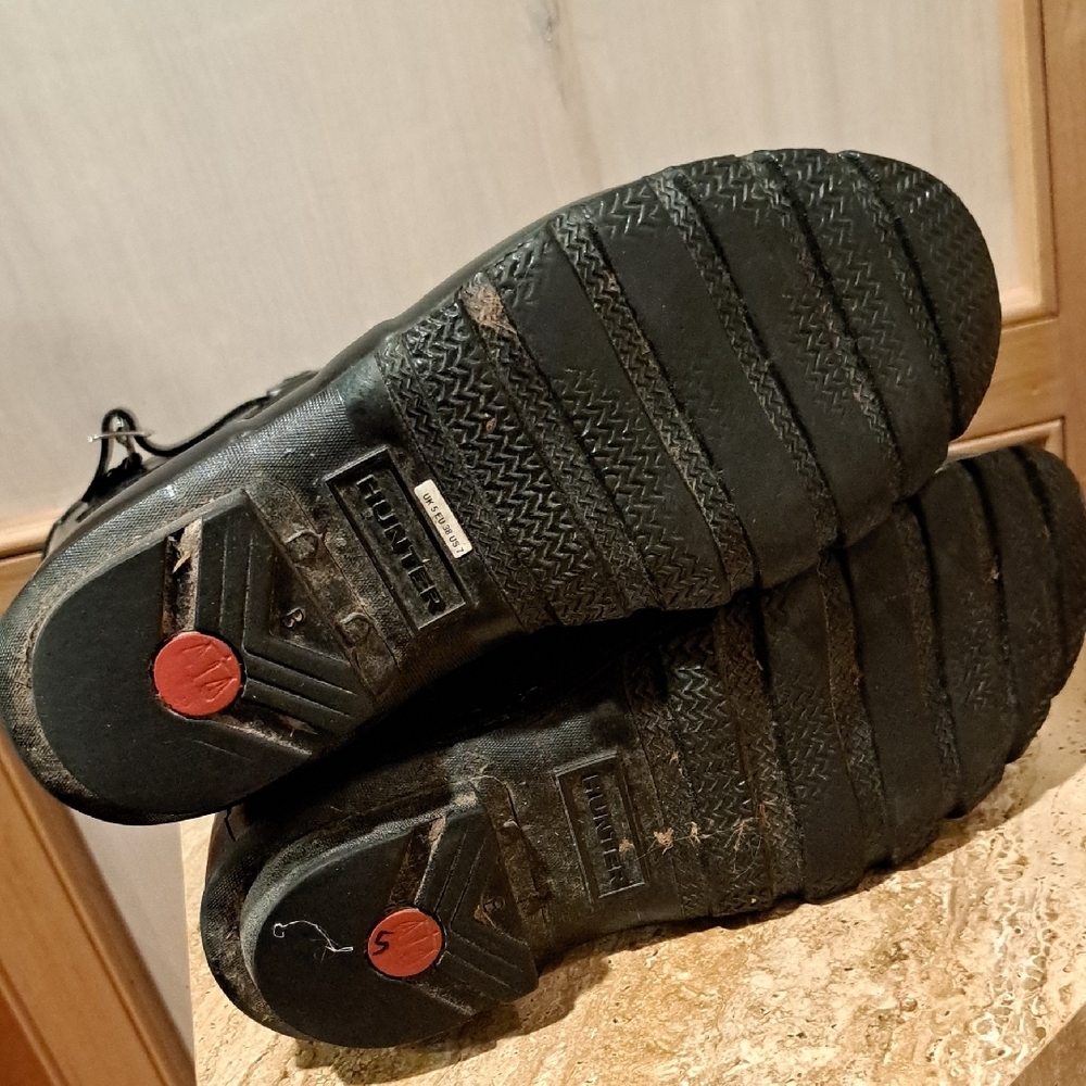 Hunter Classic Black Waterproof Boots EU 38 US 7 - Picture 4 of 7